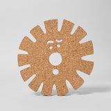 Sun Face Cork Trivet