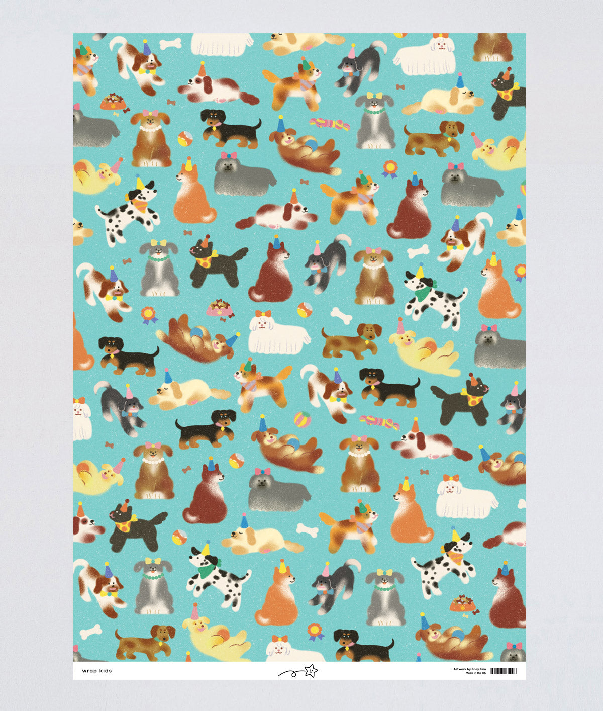 Dogs Kids Wrapping Paper