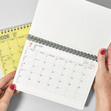 2026 Notebook Desk Calendar Ivory