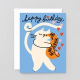 Happy Birthday Cat & Saxophone