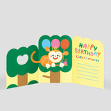 Monkey Surprise Fold Out Card