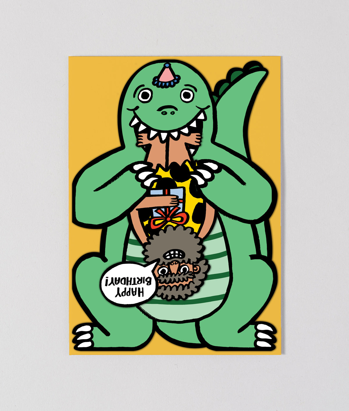 Dinosaur With Mini Card – Wrap