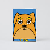 Dog Big Mouth Fold Out Kids Birthday Card