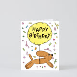 Dog & Balloon Kids Birthday Card