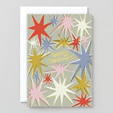 Merry Christmas Stars Christmas Card