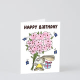 Happy Birthday Rabbit Kids Birthday Card