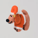 Jeff, Jingle Dog Felt Hanging Decoration