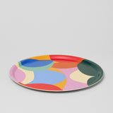 Abstract Round Serving Tray
