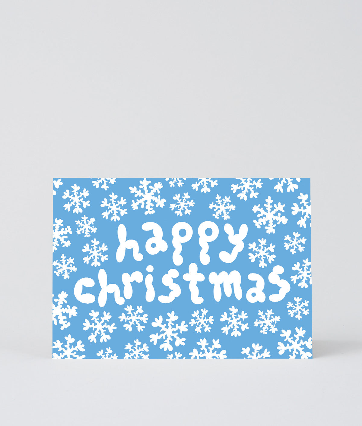Happy Christmas Snowflakes Christmas Card