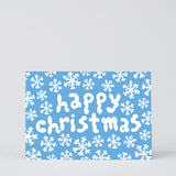 Happy Christmas Snowflakes Christmas Card