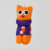 Esther, With Purple Jumper Felt Hanging Decoration