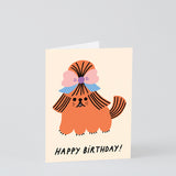 Happy Birthday Dog with Bow