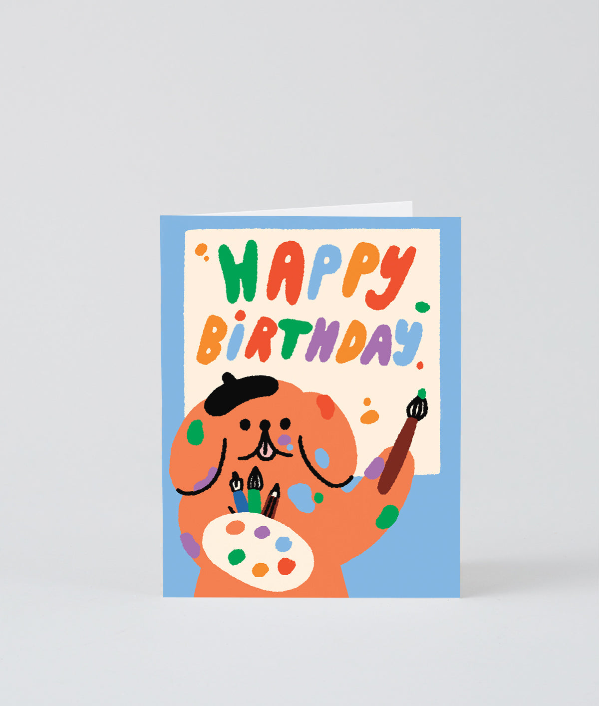 Happy Birthday Artist Dog