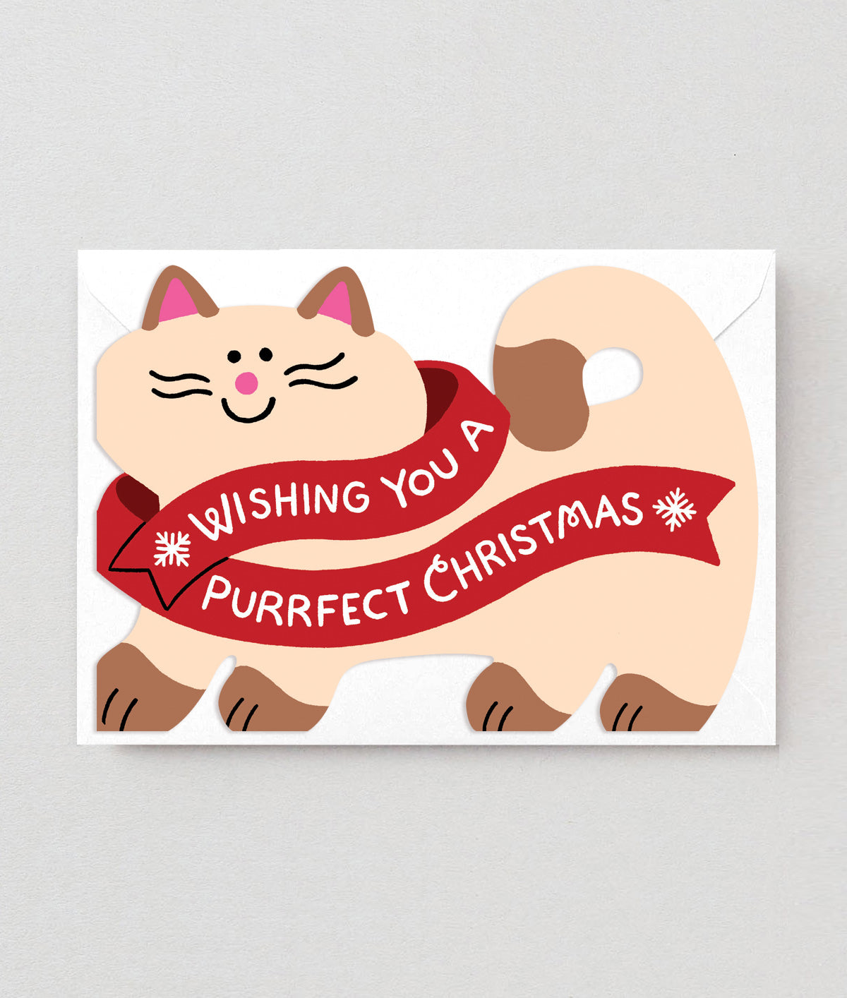 Merry Christmas Cat Christmas Card