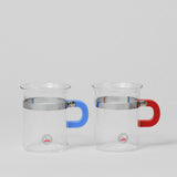Bodum x MOMA Chambord Set of Two Tea Glasses 0.3l Red/Blue