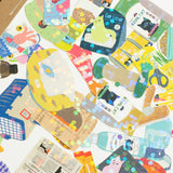 Miniature Sticker Box Cat Supplies