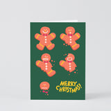 Gingerbread Embossed Card