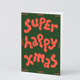 Super Happy Xmas Embossed Card