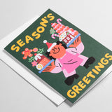 Season's Greetings Embossed Card