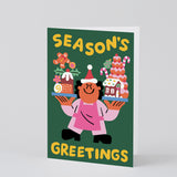 Season's Greetings Embossed Card