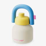Chako Lab LinLin Insulated Water Bottle Pale Yellow/Blue