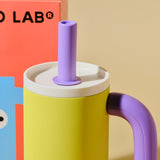 Chako Lab Bawang Insulated Ceramic Coated Drinking Tumbler Yellow/Purple