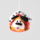 Roger, Dog in the Doghouse Felt Hanging Decoration