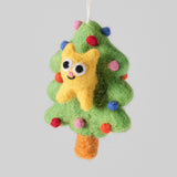 Bobby, Cat In A Tree Felt Hanging Decoration