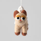 Kelly, Cat in Snow Felt Hanging Decoration