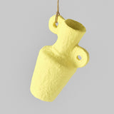 Kline Yellow Miniature Vase Hanging Ornament