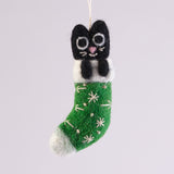 Viv, Cat in a Green Stocking