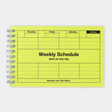 Dayfree Weekly Planner Neon Yellow