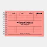 Dayfree Weekly Planner Neon Pink