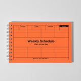 Dayfree Weekly Schedule Orange