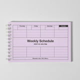 Dayfree Weekly Schedule Light Purple