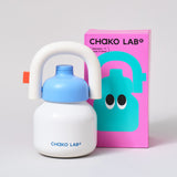 Chako Lab LinLin Insulated Water Bottle White/Blue