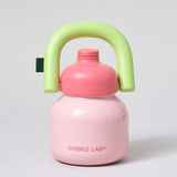 Chako Lab LinLin Insulated Water Bottle Pale Pink/Green