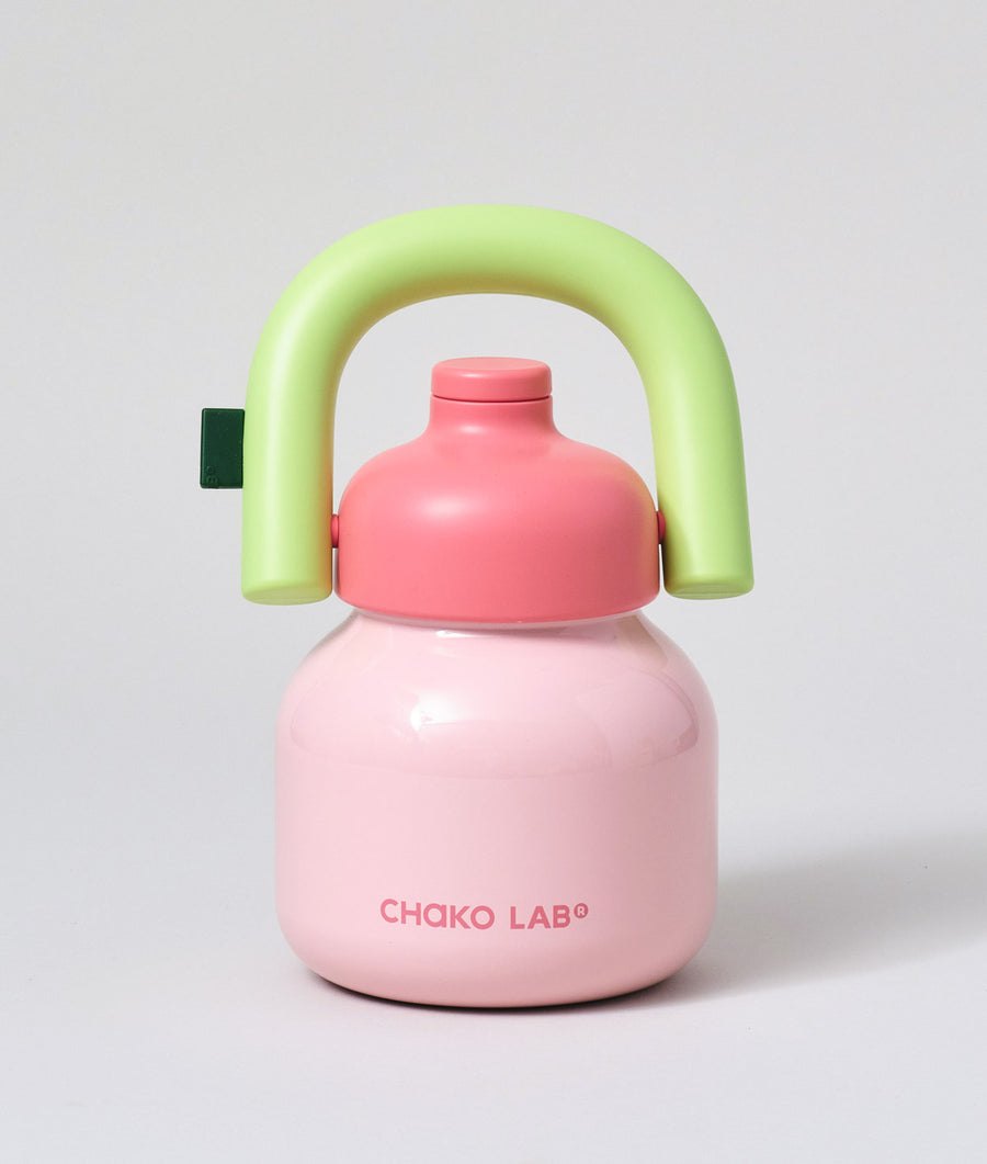 Chako Lab LinLin Insulated Water Bottle Pale Pink/Green – Wrap