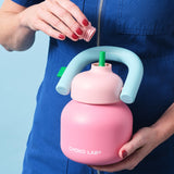 Chako Lab LinLin Insulated Water Bottle Pink/Mint