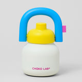 Chako Lab LinLin Insulated Ceramic Coated Water Bottle Pale Yellow/Blue