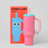 Chako Lab Bawang Insulated Ceramic Coated Drinking Tumbler Pink/Mint