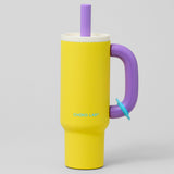 Chako Lab Bawang Insulated Ceramic Coated Drinking Tumbler Yellow/Purple