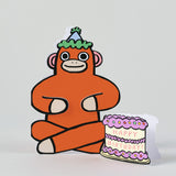 Monkey With Mini Card