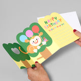 Monkey Surprise Fold Out Card