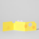 Mouse In Cheese Fold Out Card