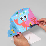 Hiding Crab Fold Out Card