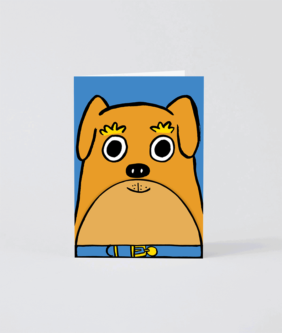 Dog Big Mouth Fold Out Kids Birthday Card