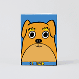 Dog Big Mouth Fold Out Kids Birthday Card