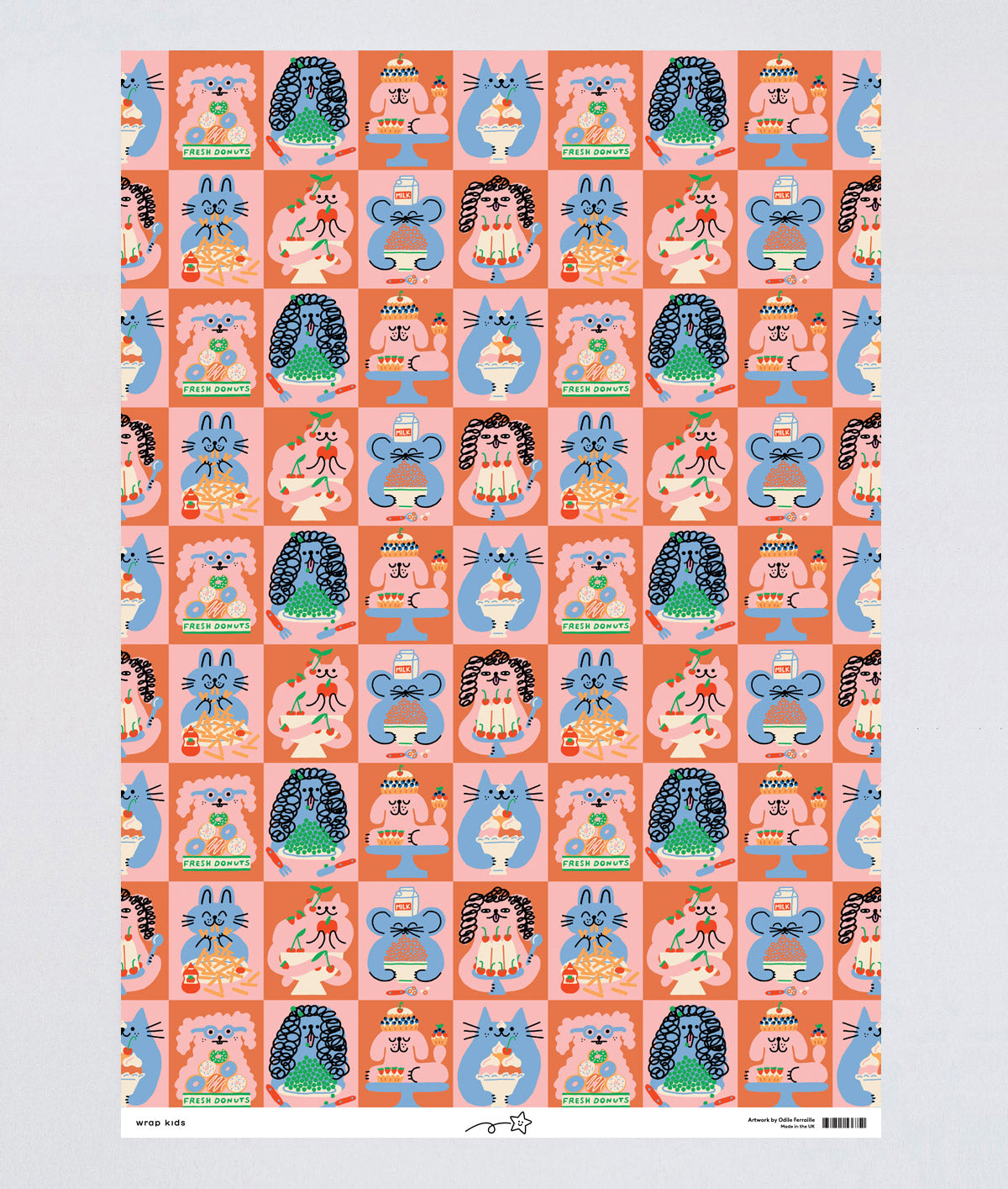 Cake Time Kids Wrapping Paper
