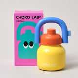 Chako Lab LinLin Insulated Water Bottle Yellow/Blue/Orange